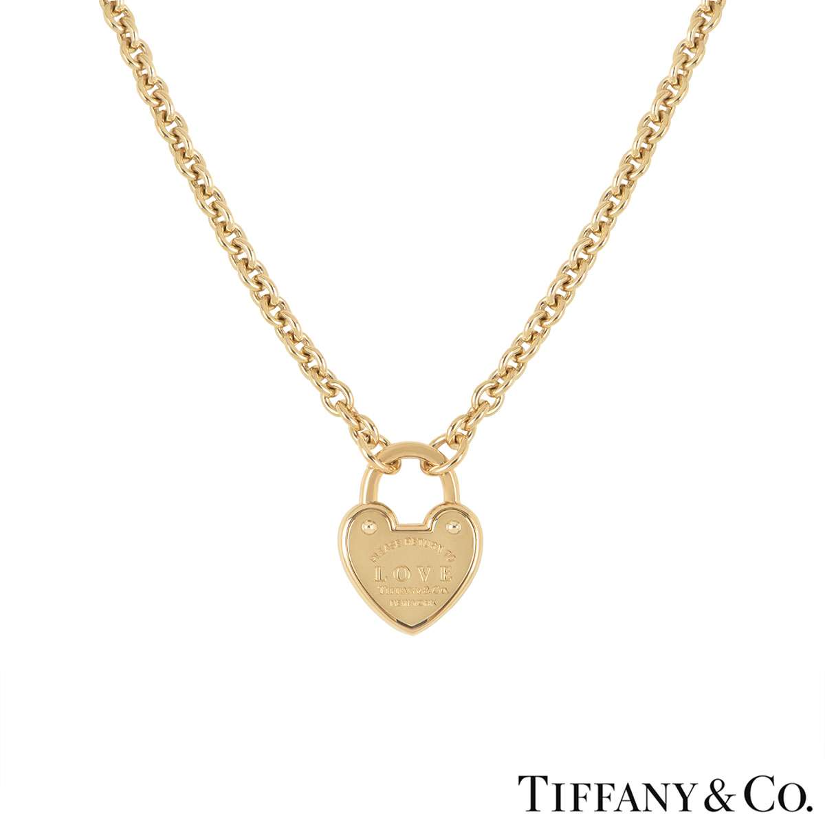 return to tiffany gold necklace